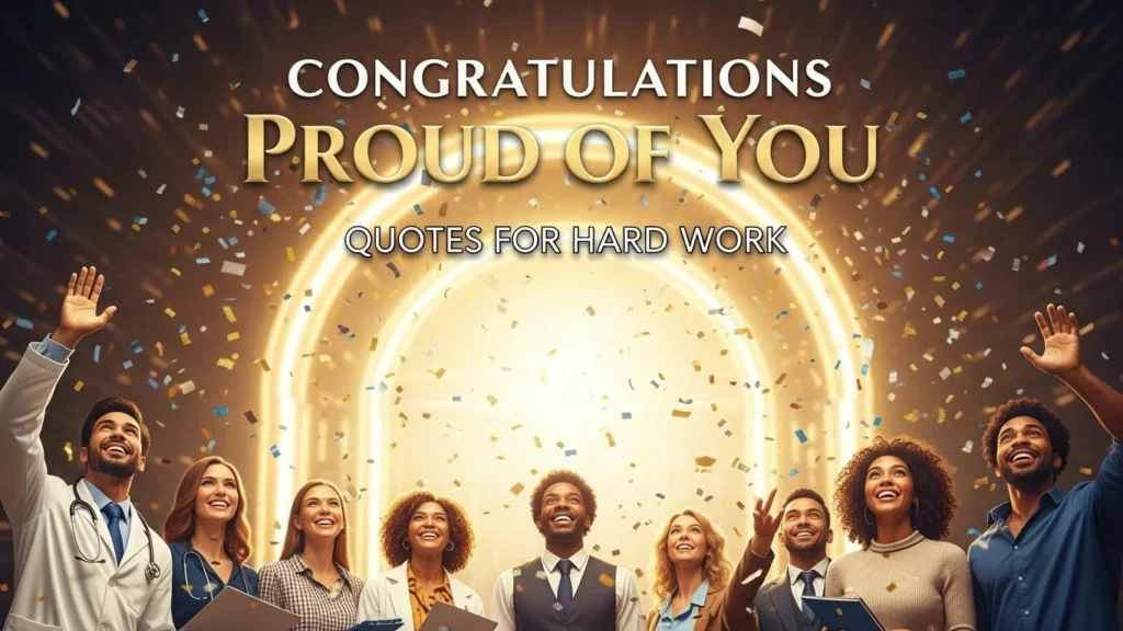 Congratulations Proud of You Quotes for Hard Work