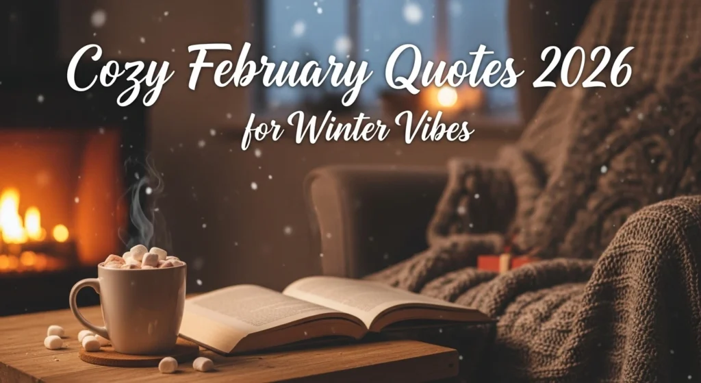 Cozy February Quotes 2026 for Winter Vibes