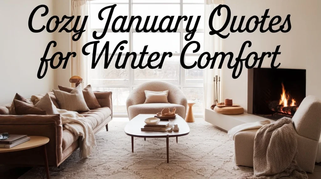 Cozy January Quotes for Winter Comfort