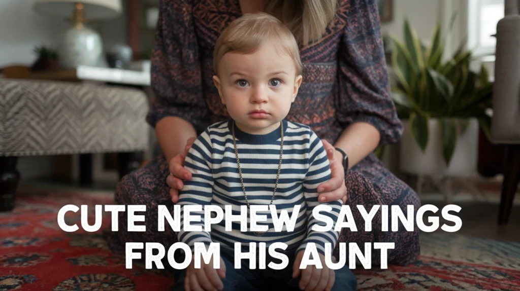 Cute Nephew Sayings From His Aunt