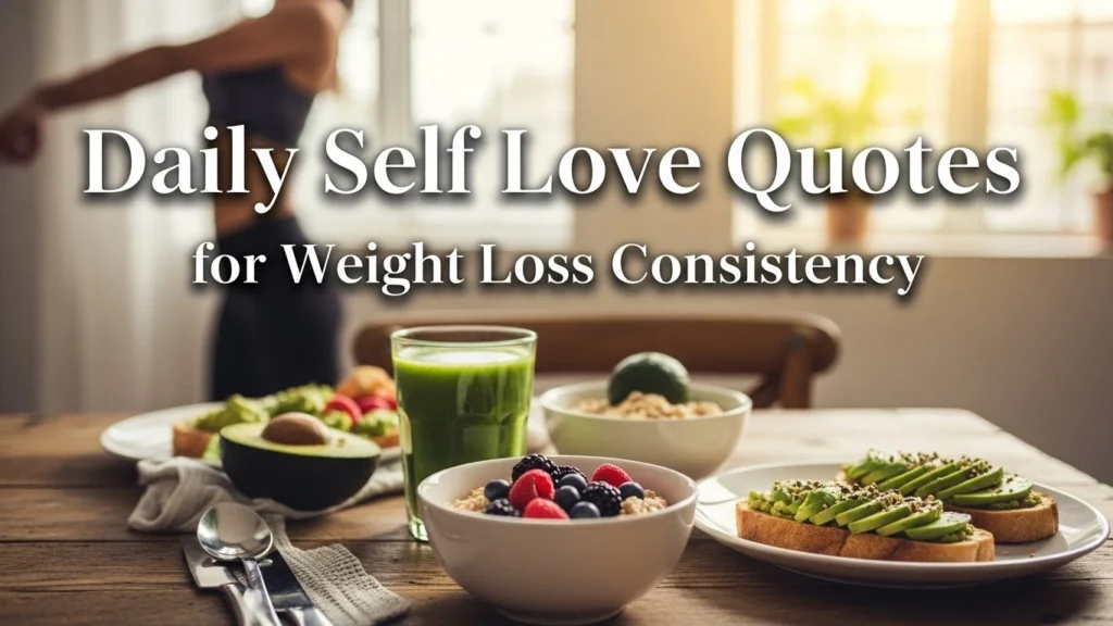 Daily Self Love Quotes for Weight Loss Consistency