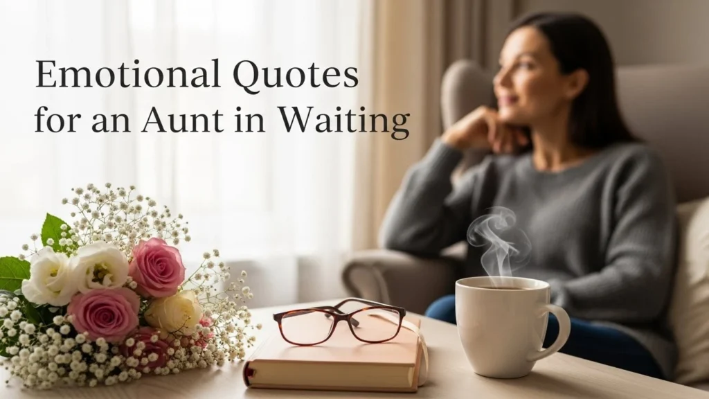Emotional Quotes for an Aunt in Waiting