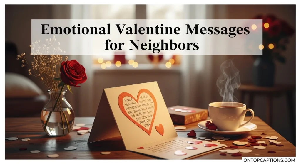 Emotional Valentine Messages for Neighbors