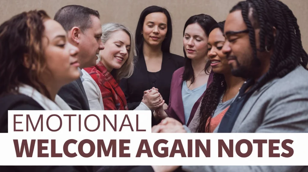 Emotional Welcome Again Notes