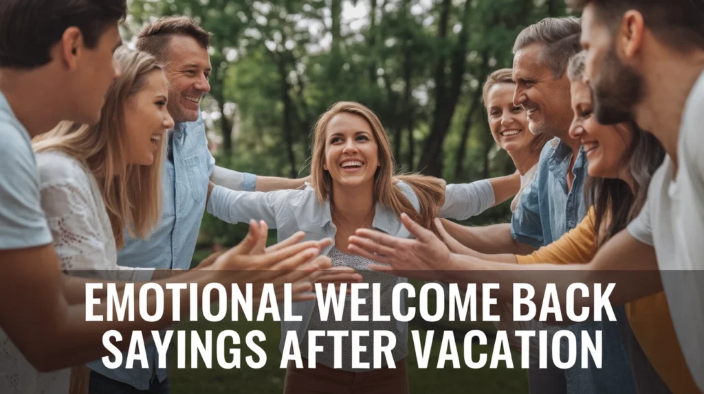 Emotional Welcome Back Sayings After Vacation