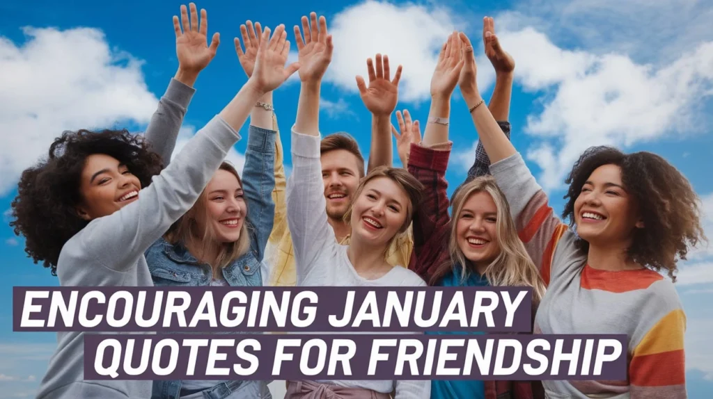 Encouraging January Quotes for Friendship