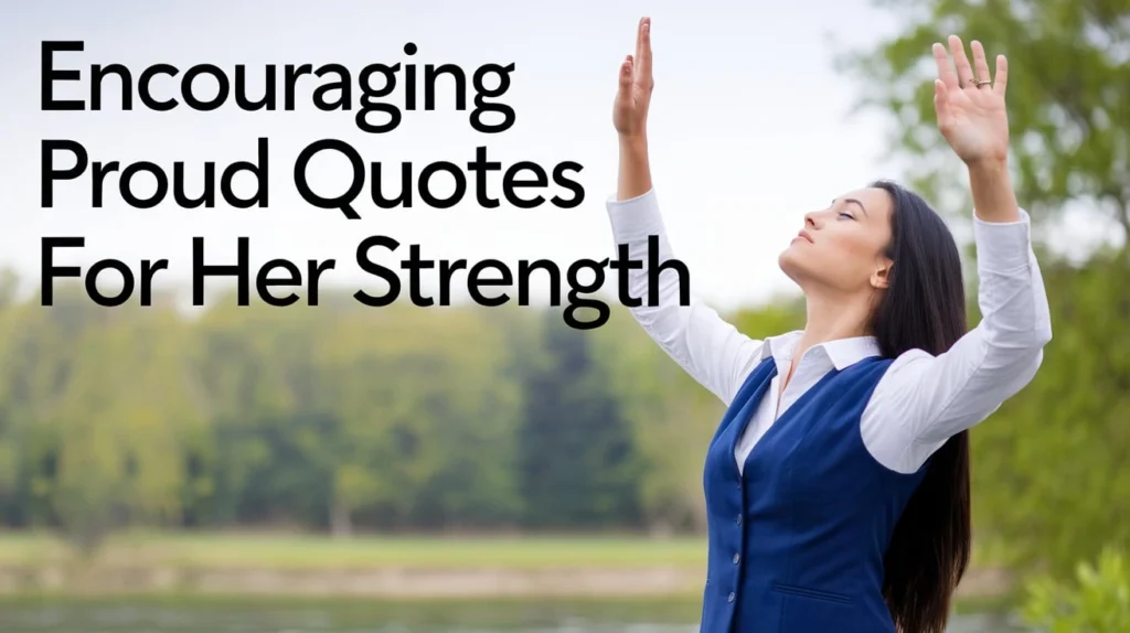 Encouraging Proud Quotes for Her Strength