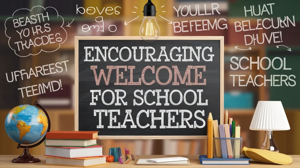 Encouraging Welcome Messages for School Teachers