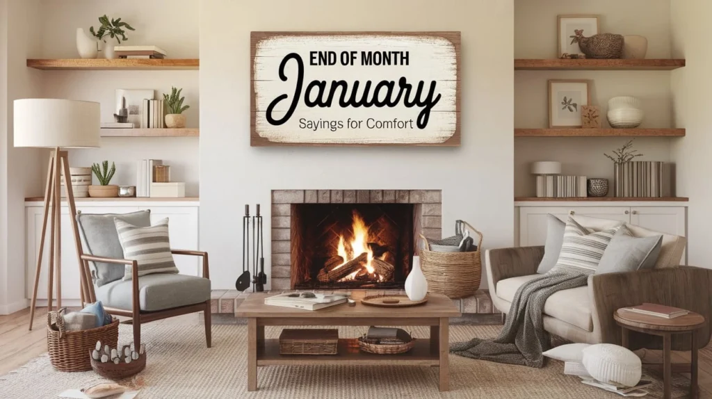 End of Month January Sayings for Comfort