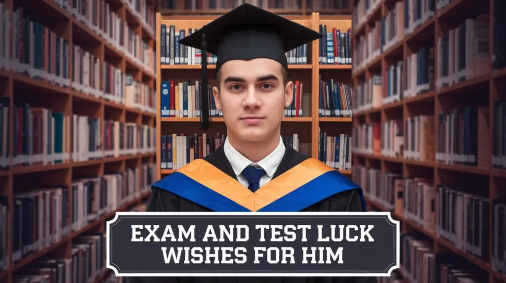 Exam and Test Luck Wishes for Him