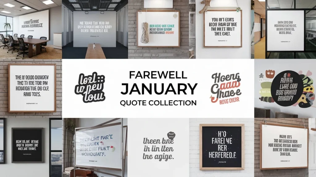 Farewell January Quote Collection