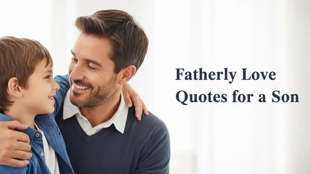 Fatherly Love Quotes for a Son