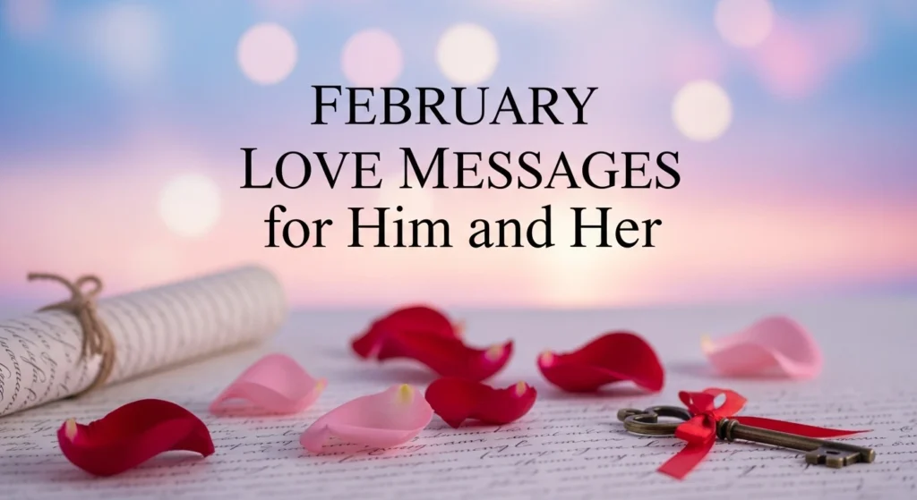 February Love Messages for Him and Her