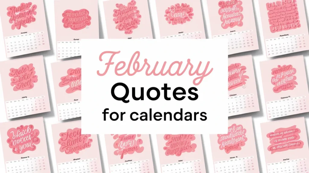 February Quotes for Calendars