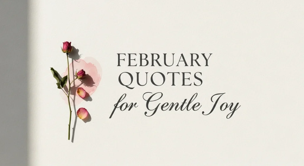 February Quotes for Gentle Joy