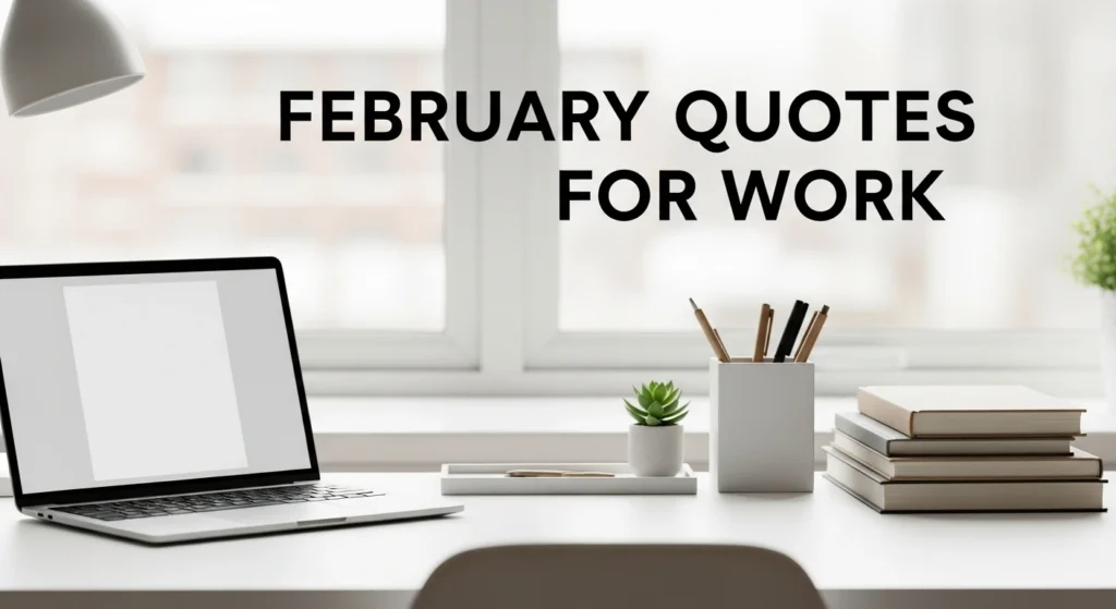 February Quotes for Work