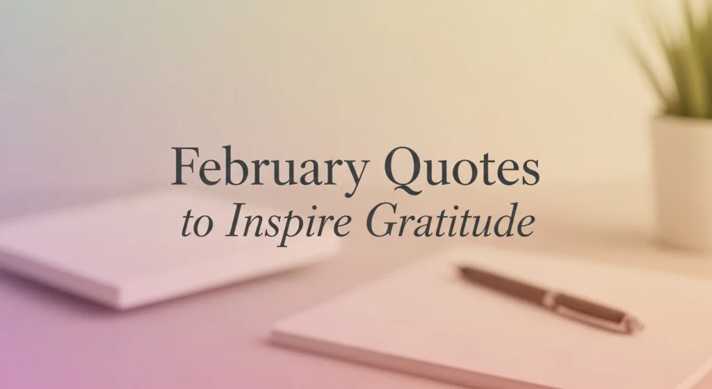 February Quotes to Inspire Gratitude