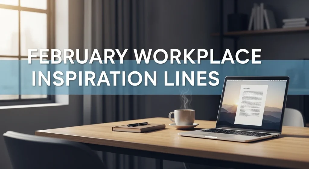 February Workplace Inspiration Lines