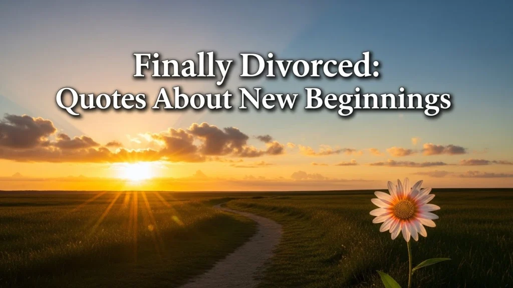 Finally divorced quotes about new beginnings