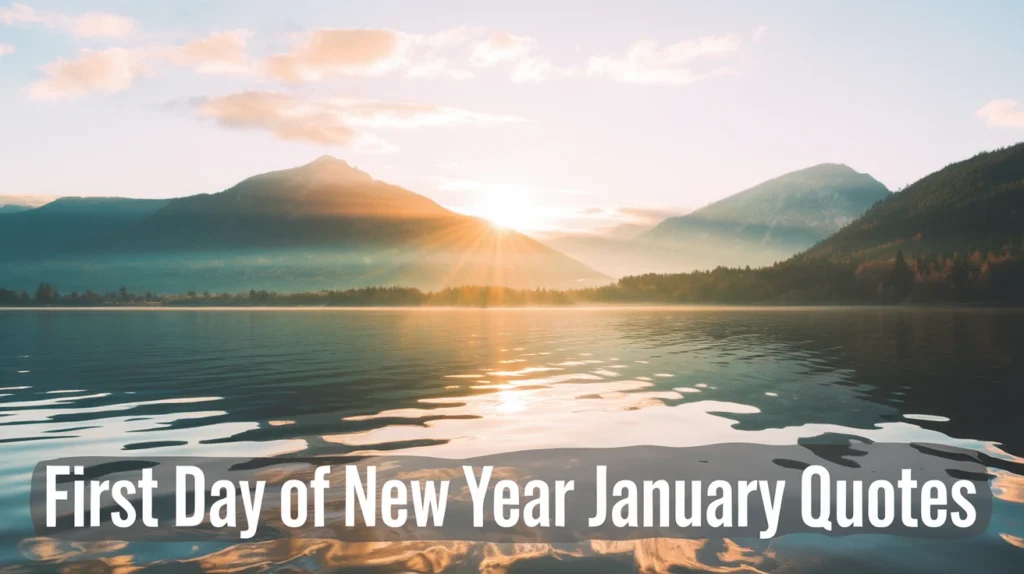 First Day of New Year January Quotes