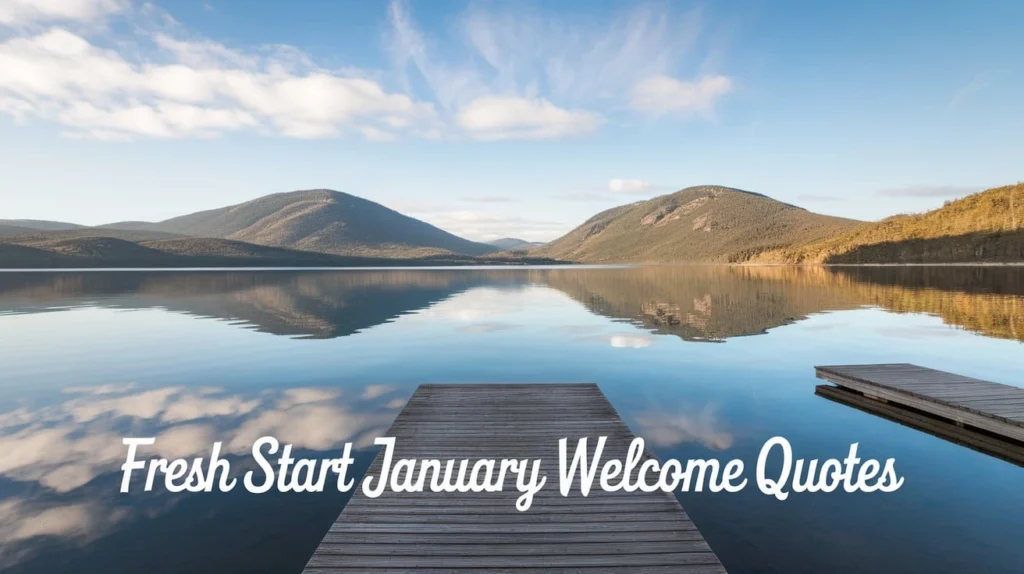 Fresh Start January Welcome Quotes