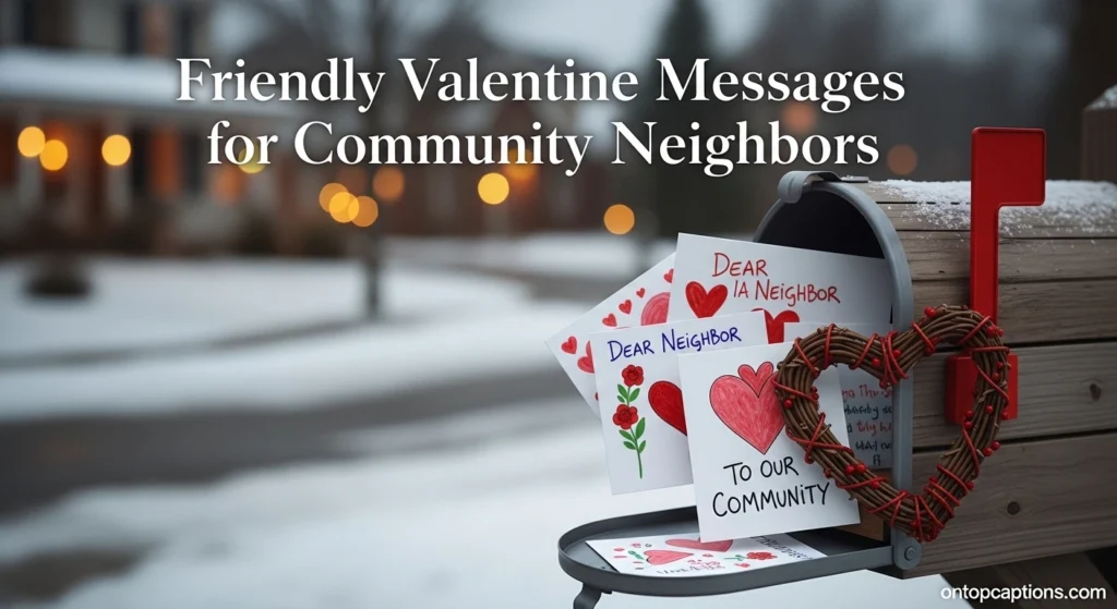 Friendly Valentine Messages for Community Neighbors