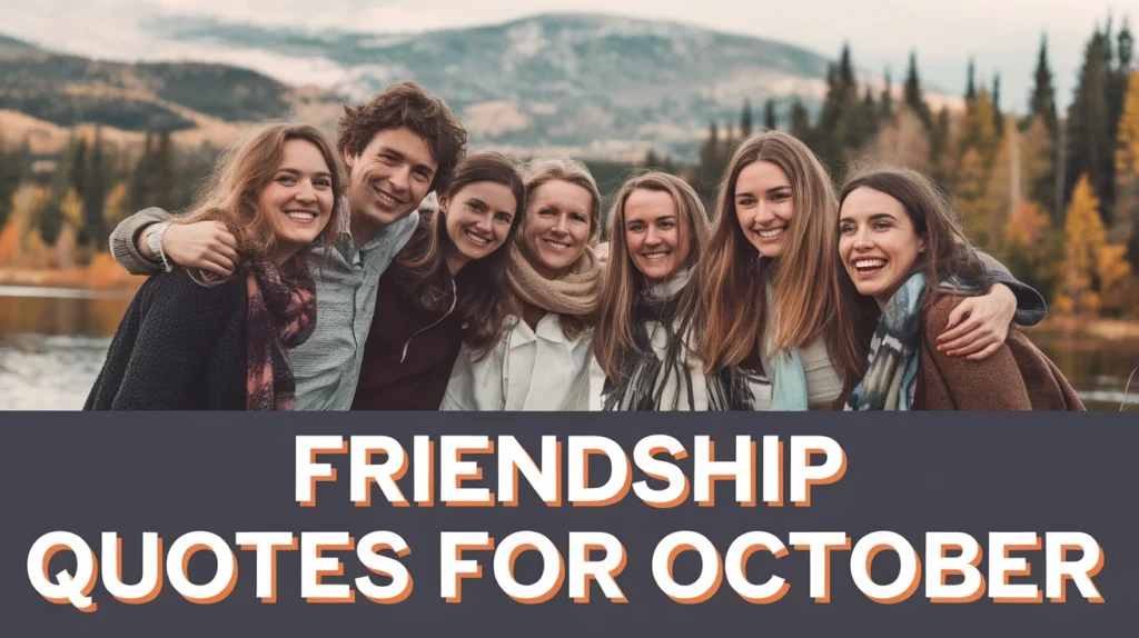 Friendship Quotes for October