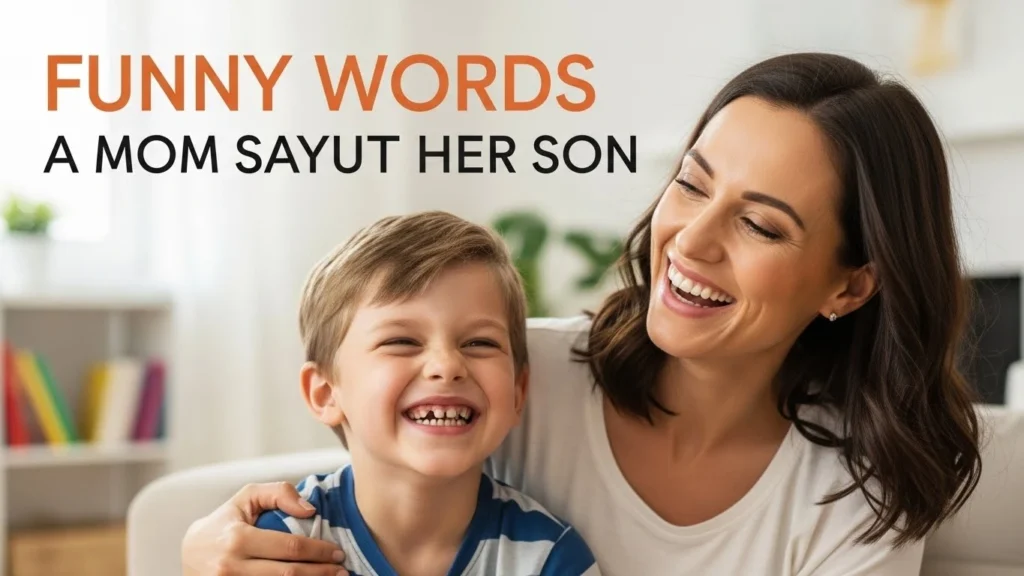 Funny Words a Mom Says About Her Son