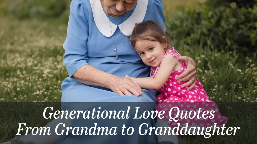 Generational Love Quotes From Grandma to Granddaughter