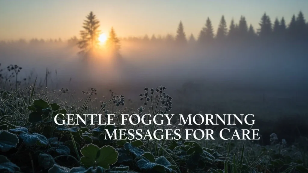 Gentle Foggy Morning Messages for Care