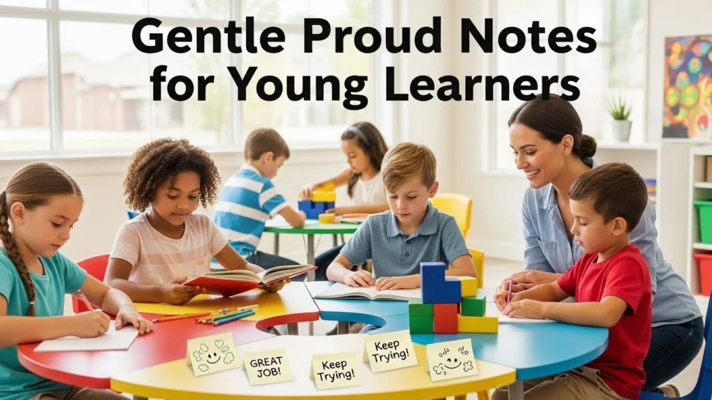 Gentle proud notes for young learners