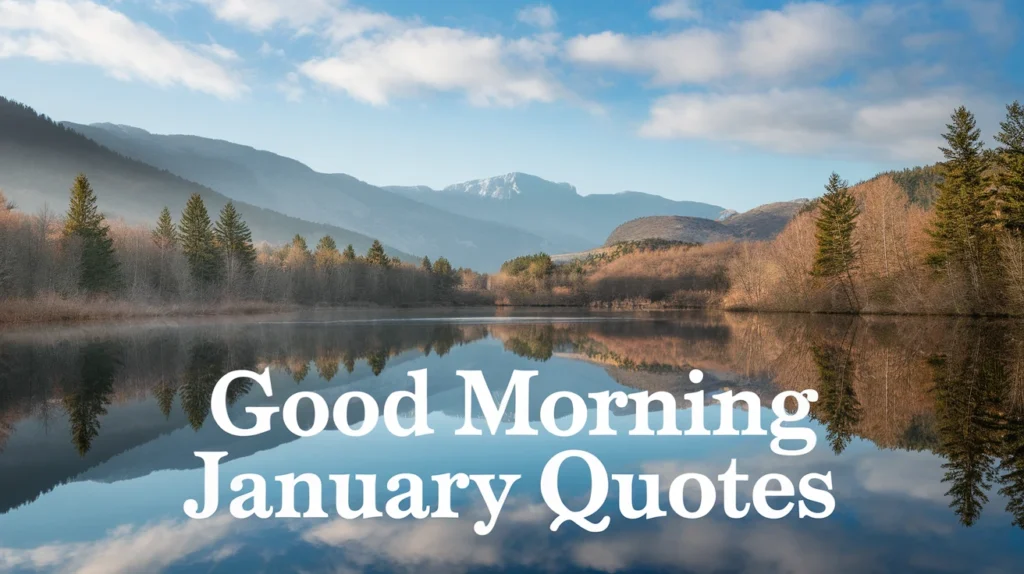 Good Morning January Quotes
