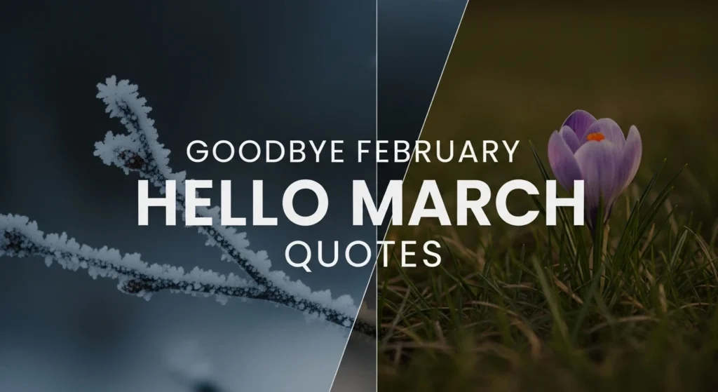 Goodbye February Hello March Quotes