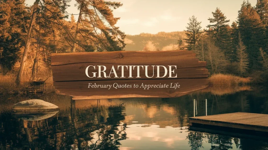 Gratitude February Quotes to Appreciate Life