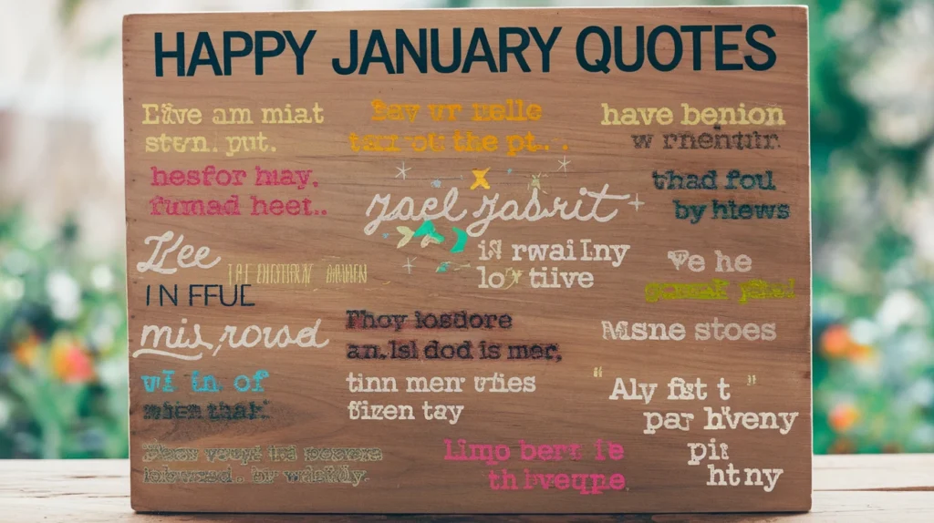 Happy January Quotes