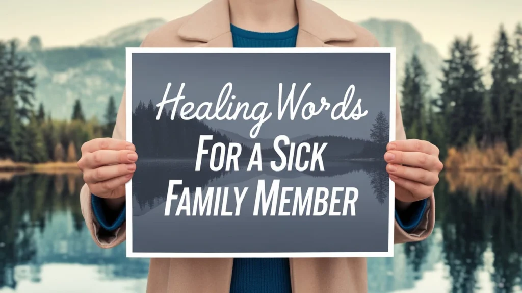 Healing Words for a Sick Family Member