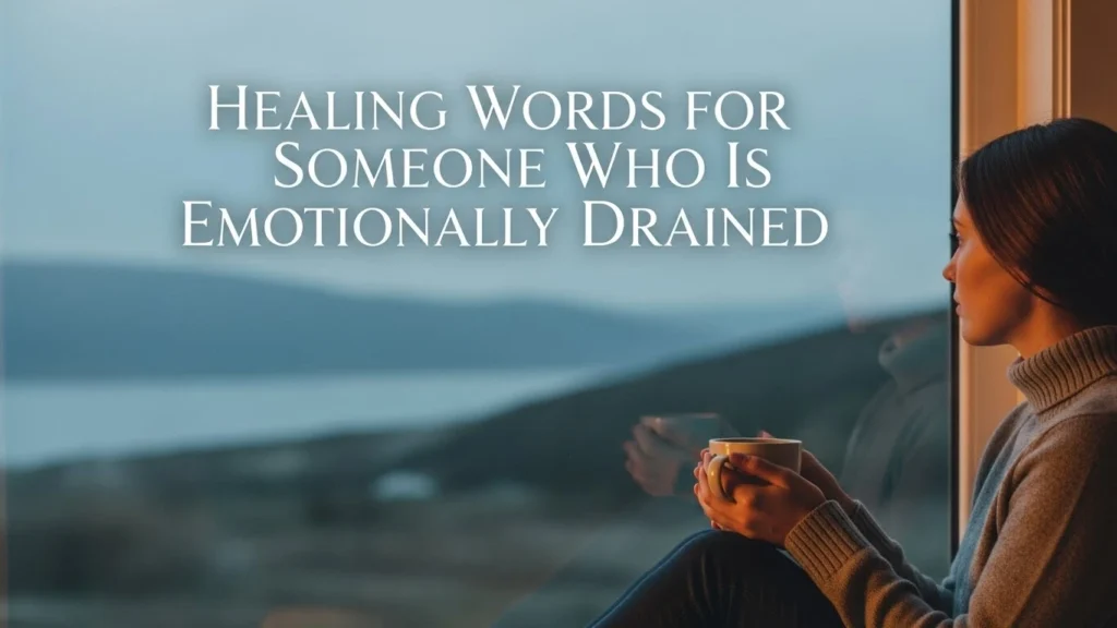 Healing Words for Someone Who Is Emotionally Drained
