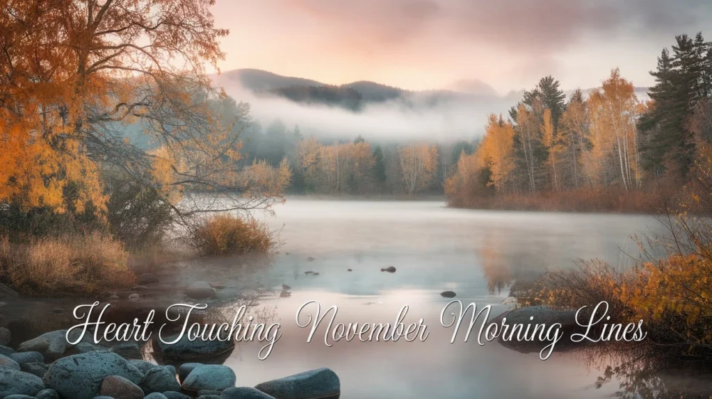 Heart Touching November Morning Lines