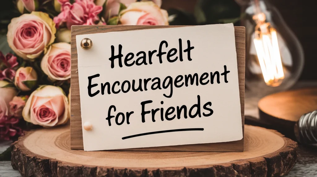 Heartfelt Encouragement for Friends