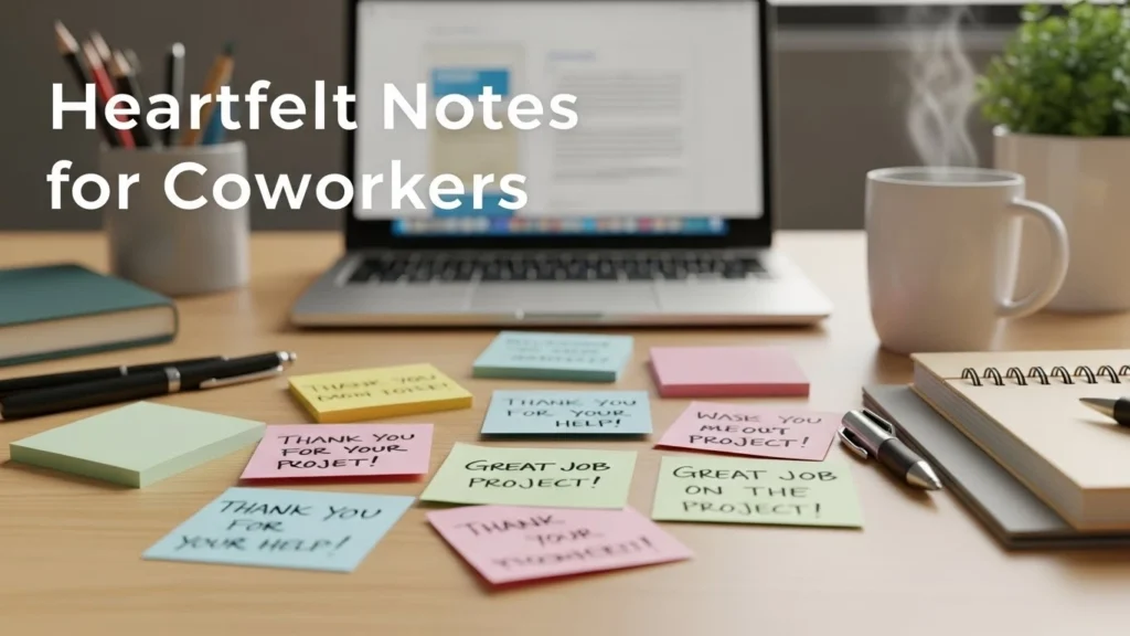 Heartfelt Notes for Coworkers