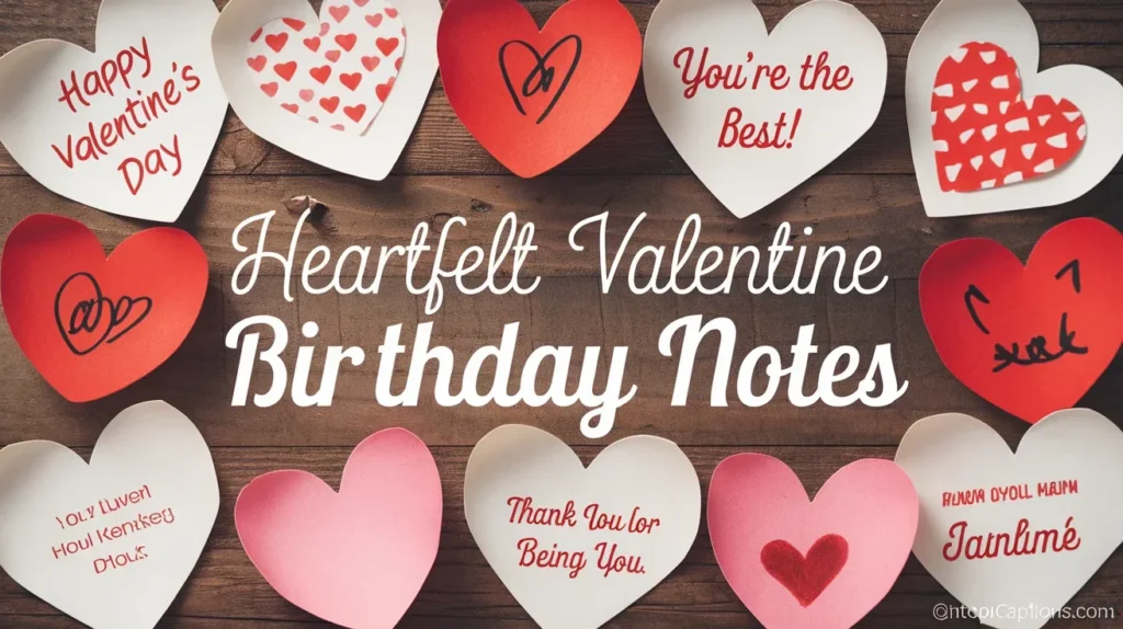 Heartfelt Valentine Birthday Notes