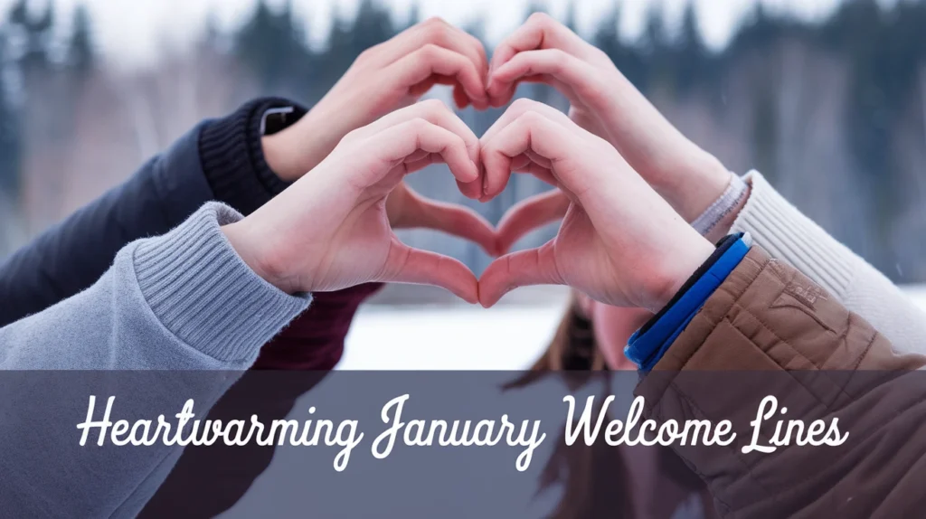 Heartwarming January Welcome Lines