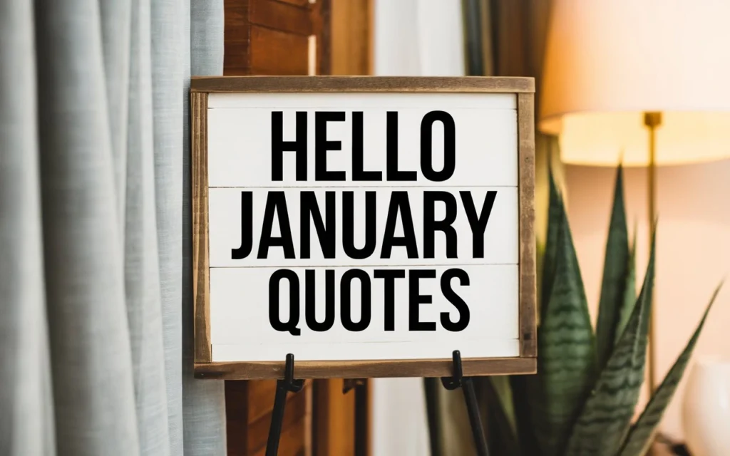 Hello January Quotes