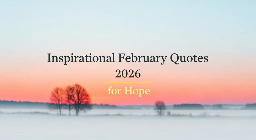 Inspirational February Quotes 2026 for Hope