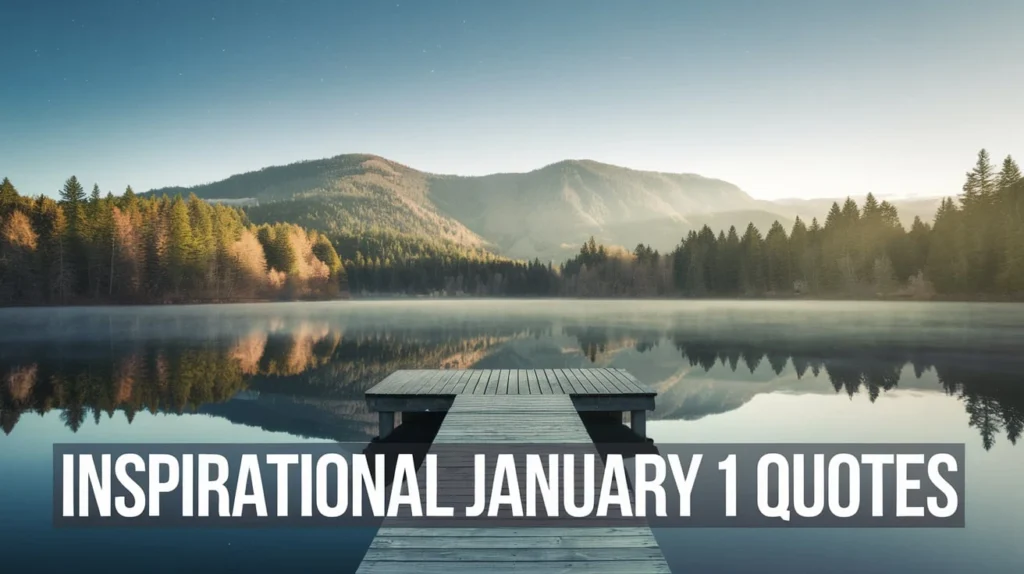 Inspirational January 1 Quotes