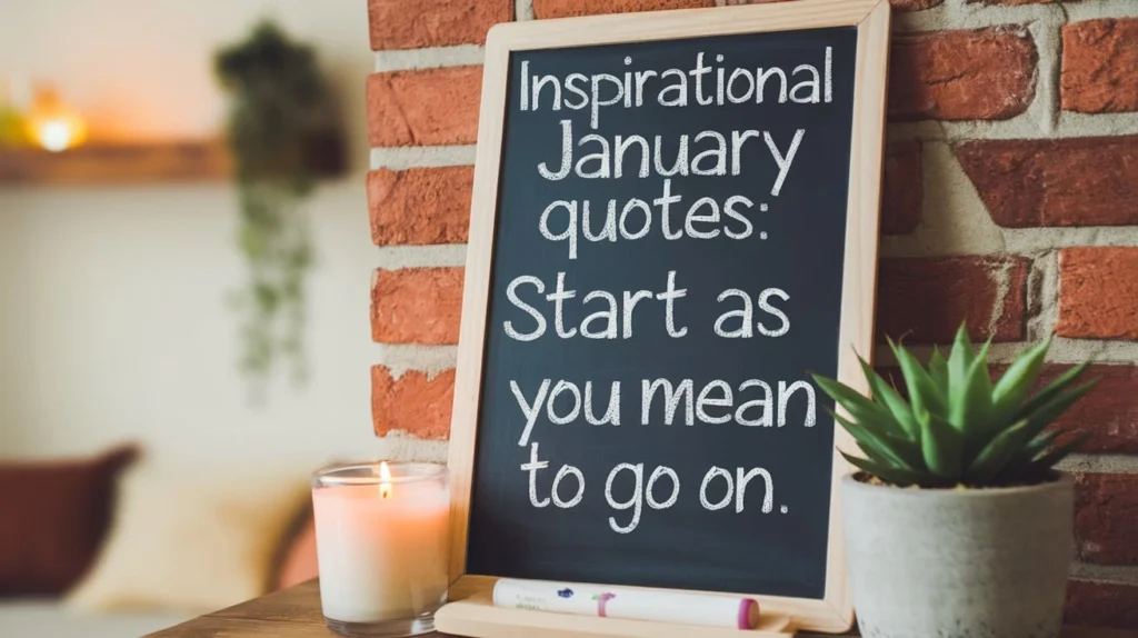 Inspirational January Quotes