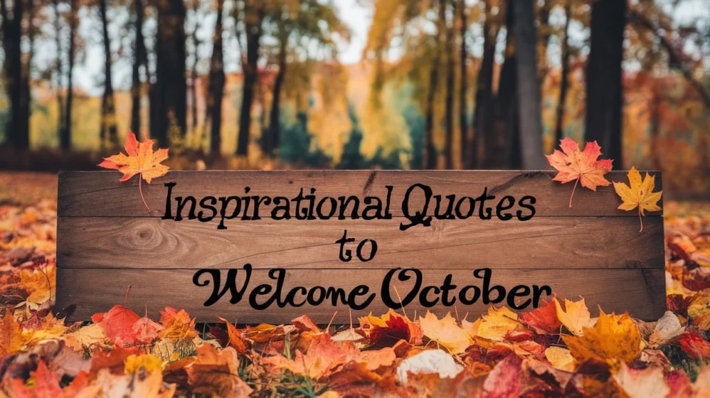 Inspirational Quotes to Welcome October