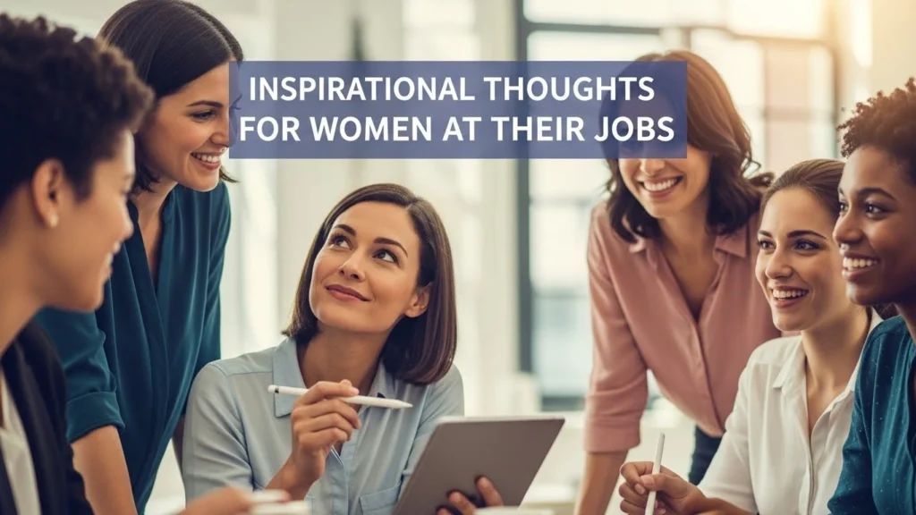 Inspirational Thoughts for Women at Their Jobs
