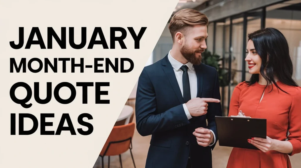 January Month-End Quote Ideas