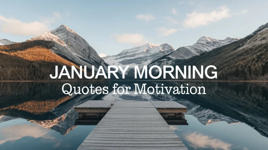 January Morning Quotes for Motivation